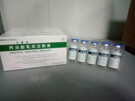 Un bon prix. L'émulsion injectable anesthésique de 2% 10ML 50ML Propofol a fini des formes galéniques en ligne