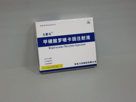 Un bon prix. Injection anesthésique locale 10ml de Ropivacaine Mesylate d'injection de FDA : 120mg en ligne